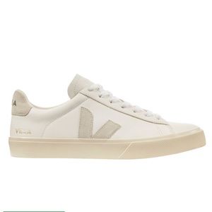 Veja Campo Sneakers, white leather + natural, size 6